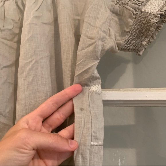 Gray J Crew embroidered peasant blouse - small - Picture 8 of 8